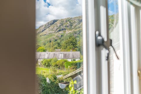 Mountain view from Smithy Cottage in the Lake District