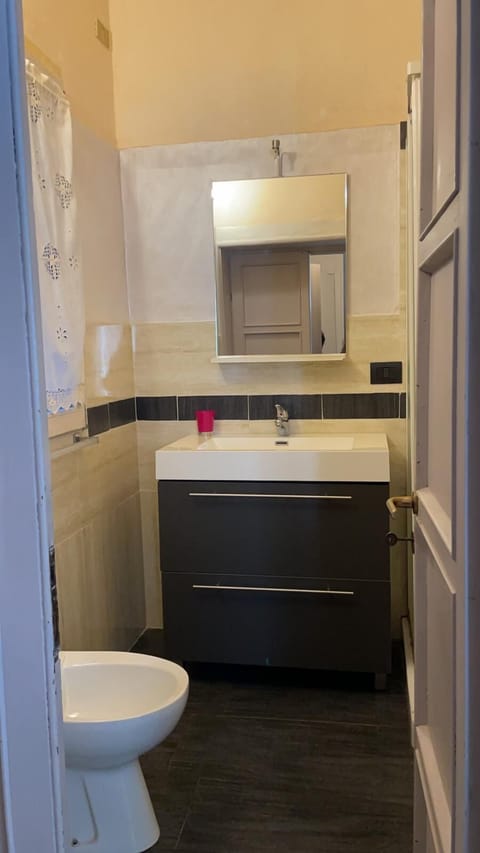 Shower, free toiletries, hair dryer, bidet