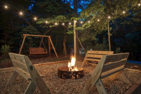 Outdoor fire pit. The perfect place for s'mores and camp songs!