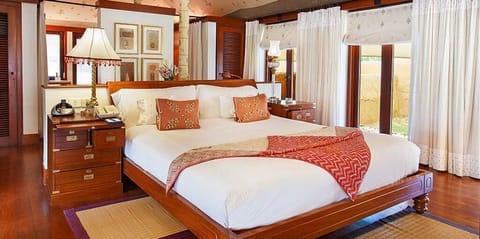 Royal Tent with Private Pool | Egyptian cotton sheets, premium bedding, memory foam beds, minibar