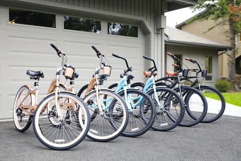 Great bike fleet to cruise the 40 miles of Sunriver designated bike path.