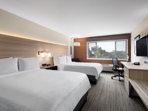 Standard Room, 2 Queen Beds (Forest View) | In-room safe, desk, blackout drapes, iron/ironing board