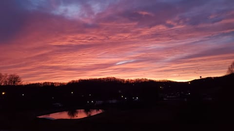 Stunning sunrise from the patio!