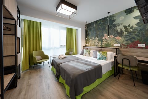 Superior Double or Twin Room | Minibar, in-room safe, desk, laptop workspace