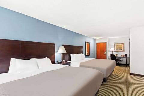 Suite, Multiple Beds, Accessible, Non Smoking | Desk, laptop workspace, iron/ironing board, free WiFi