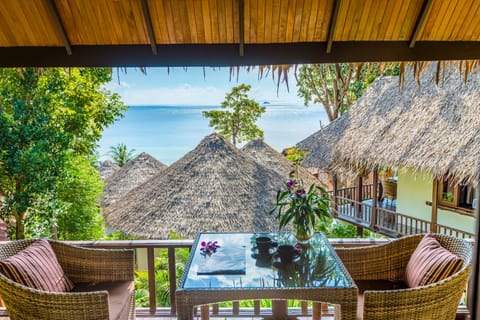 Deluxe Suite, 1 King Bed, Sea View | Terrace/patio