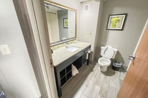 Suite, 1 Bedroom, Jetted Tub | Bathroom | Free toiletries, hair dryer, towels