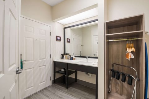 Free toiletries, hair dryer, towels, soap