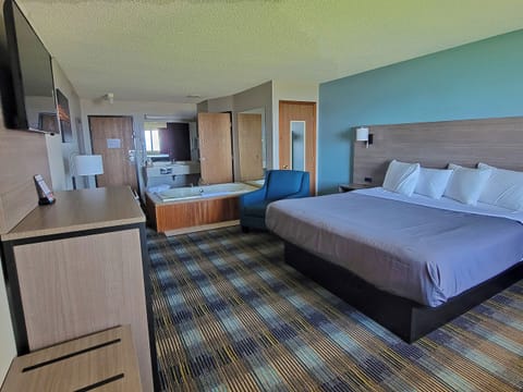 Standard Room, 1 King Bed, Hot Tub, Lake View | Iron/ironing board, free WiFi, bed sheets, wheelchair access