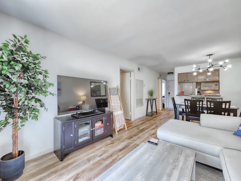 A sunny view of the condo. The brand new A/C (March '23) keeps things cool too