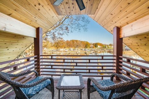 Private deck perfect for that morning cup of coffee or evening night cap
