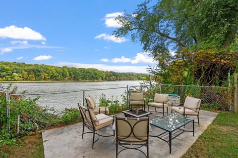 view from back yard of the hudson river