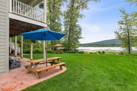 Side, front lawn