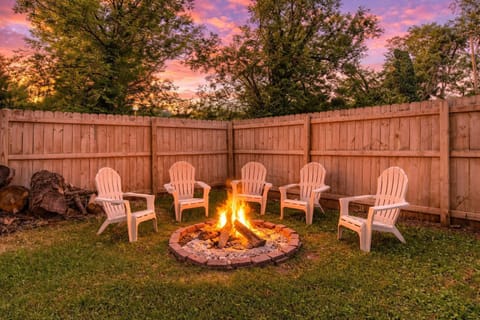 Gather around the fire pit for memorable nights with loved ones.