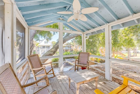 Screened in Balcony off the King Bedroom.