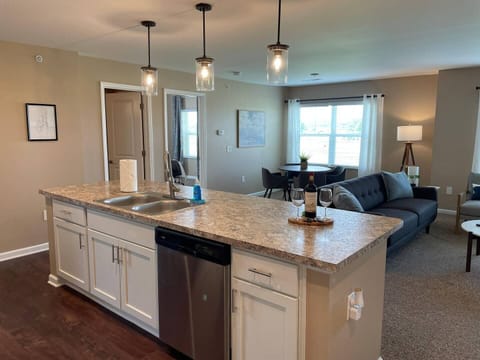 Stainless steel appliances and plenty of countertop space!