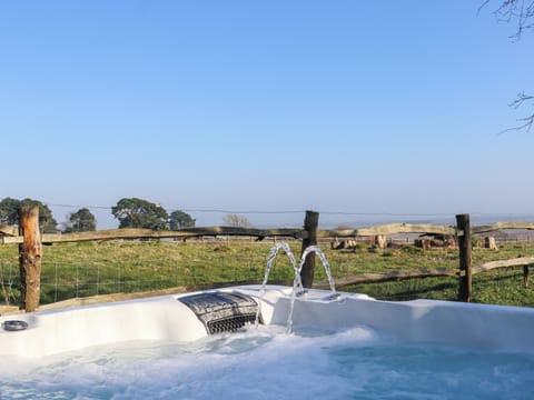 Cottage | Outdoor spa tub