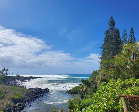 Summer surf view from lanai