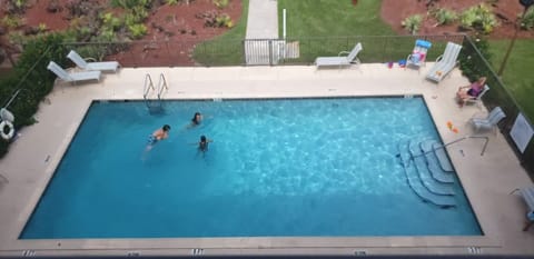Pool view from patio.  