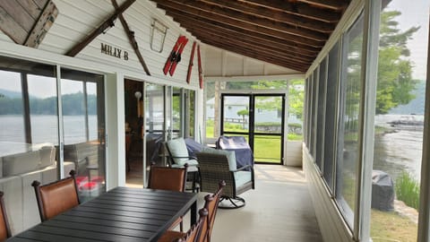 Eat your meals on the screened in porch that seats up to 8