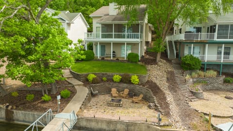 Beautiful 5 Bedroom, 3 Bath lake front home on one of the best coves at the lake