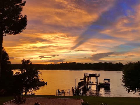 Breathtaking sunset from the porch.