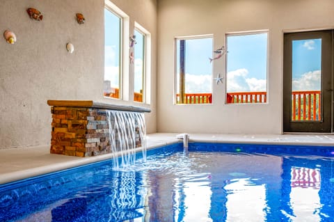 Private Indoor Heated Pool on the lower level