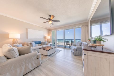 Gulf front living room.