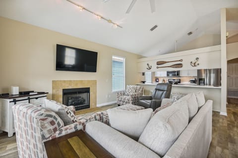 Main Level Living Area with Sleeper Sofa