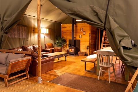 Cabin | Living area | Fireplace