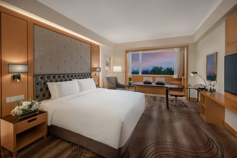 Premium bedding, down comforters, minibar, in-room safe