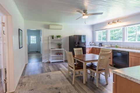 Dining and Kitchen - Dining room table and full kitchen