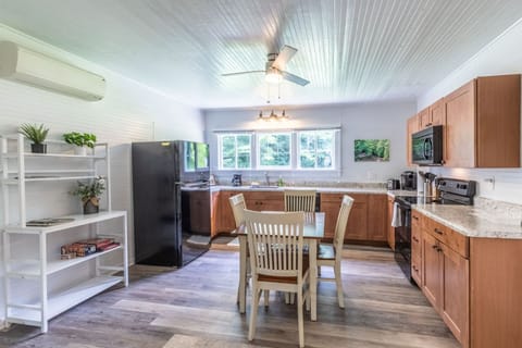 Full Kitchen - Full kitchen with fridge, microwave, stove, and dishwasher