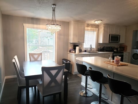 Kitchen table/island view