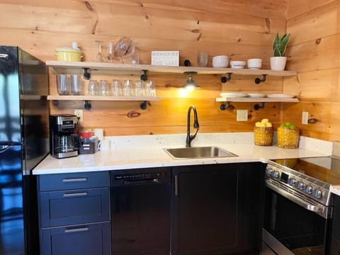 New appliances and countertops in the easy to use kitchen