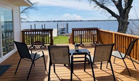 Open deck with expansive water view