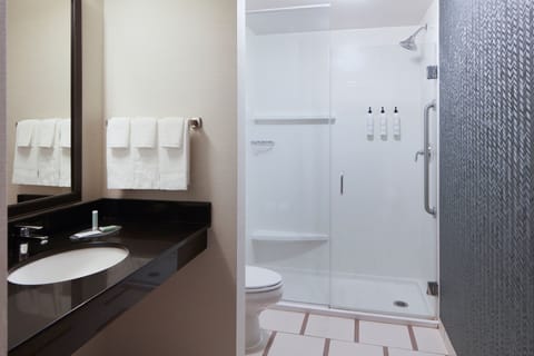 Free toiletries, hair dryer, towels