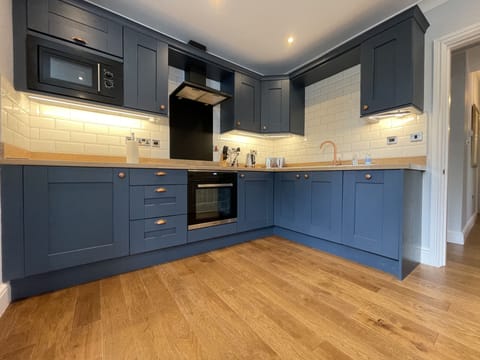 View over the kitchen from the dining area