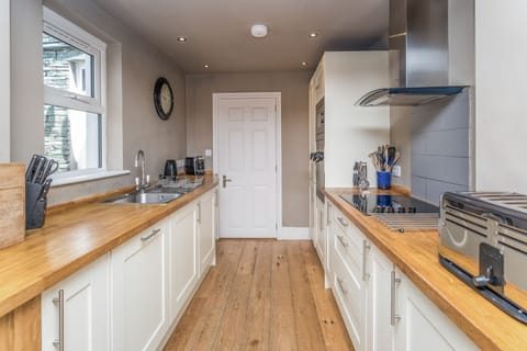 The kitchen is modern and has everything you need to cook during your self catering holiday