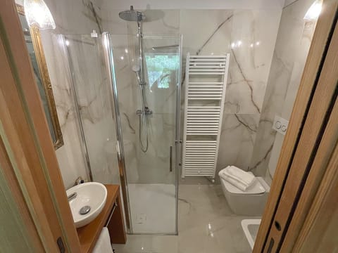 Standard Single Room, 1 Bedroom, Mountain View | Bathroom | Shower, rainfall showerhead, slippers, towels