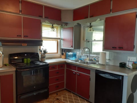 Fully stocked kitchen