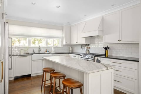 Our open concept kitchen is perfect for entertaining.