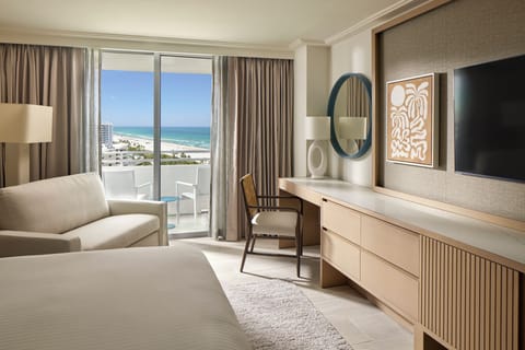 Room, 1 King Bed with Sofa bed, Balcony, Ocean View | 1 bedroom, premium bedding, down comforters, minibar