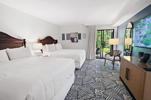 Premium bedding, pillowtop beds, in-room safe, blackout drapes