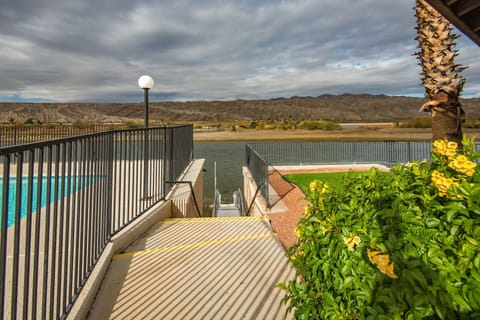 Steps to the dock