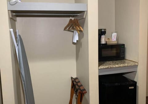 Blackout drapes, iron/ironing board, free WiFi, bed sheets