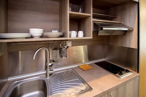 Family Quadruple Room | Private kitchenette | Mini-fridge, stovetop, cookware/dishes/utensils