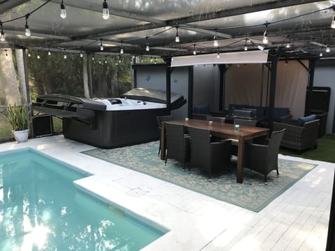 Fully Screened Private Patio with Small Pool