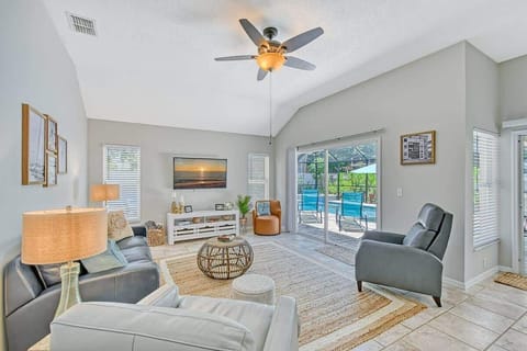 Kick back in the living room with friends and family!