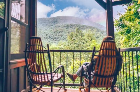 View of the mountains from the porch